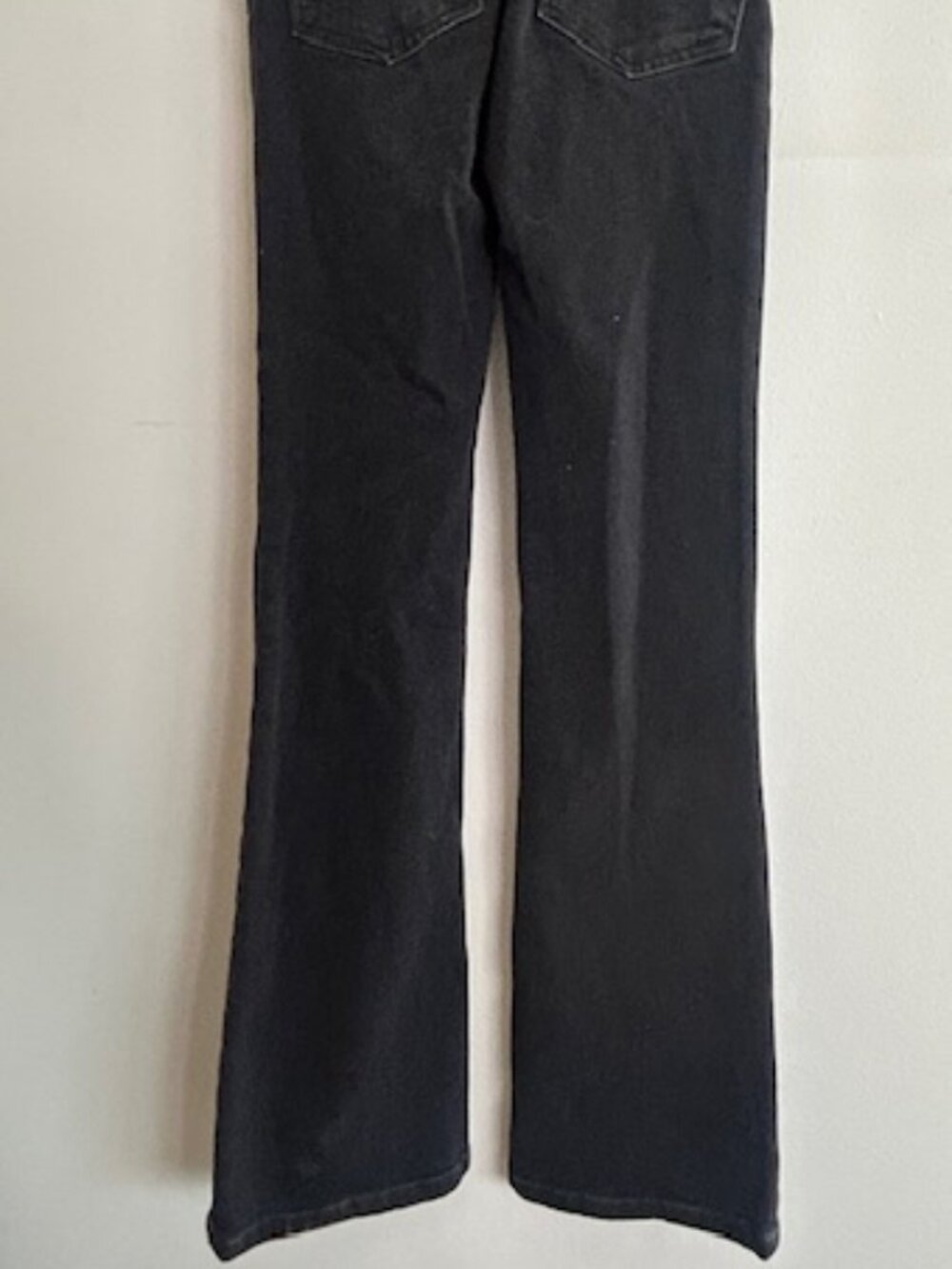 Anthropologie x Pilcro Rich Black Denim Button Down Fitted V Neck Jumpsuit NWT - Picture 15 of 16